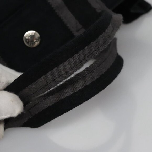 HERMES Fourre Tout PM Hand Bag Canvas Black Auth ti2780 - Picture 7 of 16